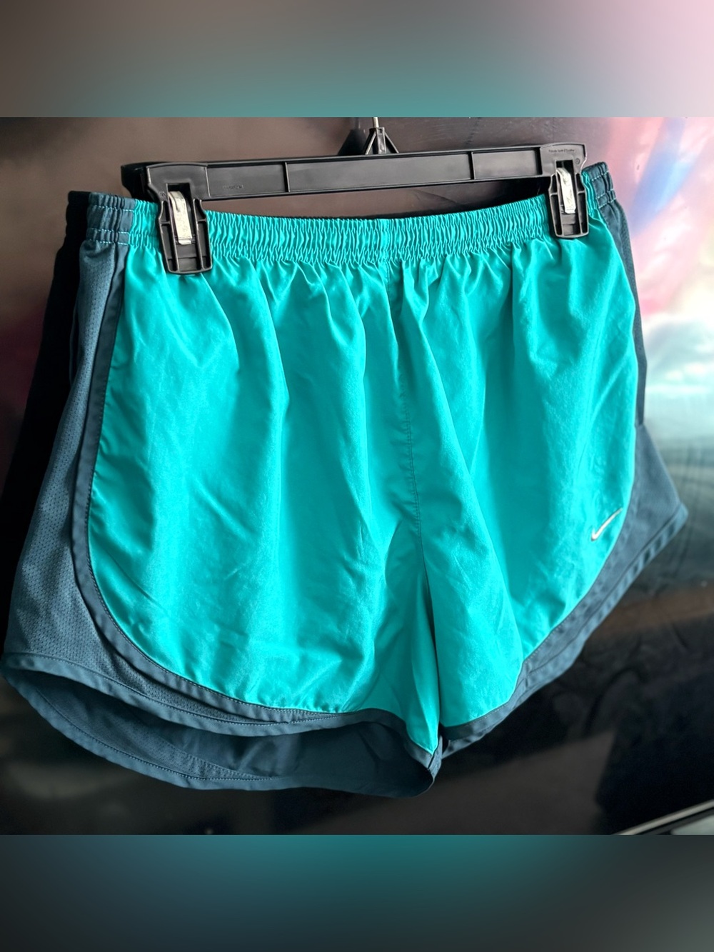 Nike Women’s Teal and Dark Teal Athletic Shorts
